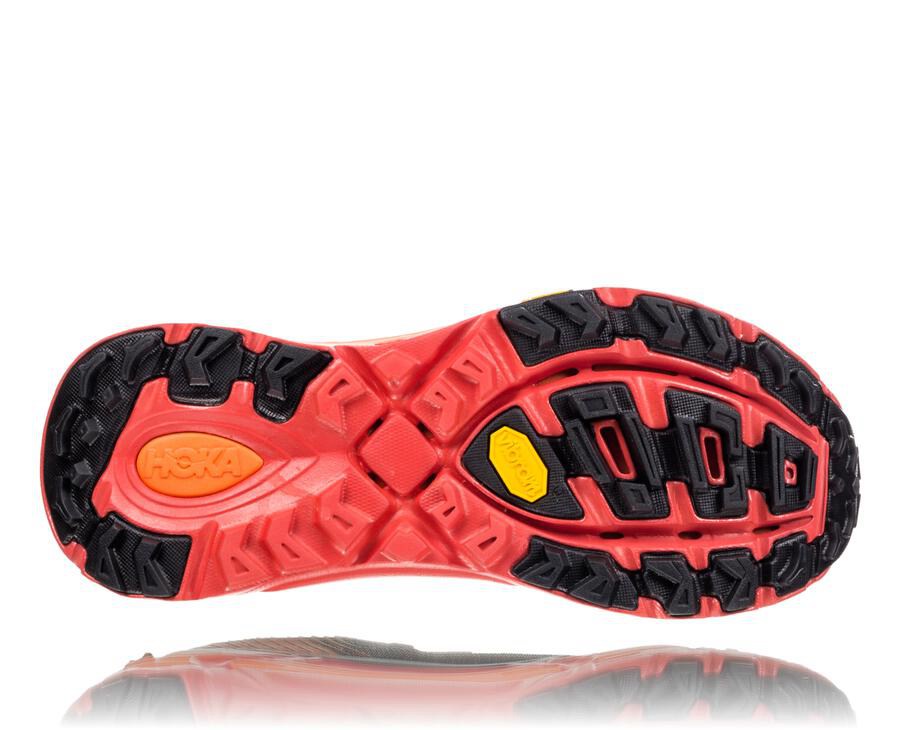 Tenis Trail Hoka One One Feminino Pretas/Vermelhas - Evo Mafate 2 - 628-BZOWSC